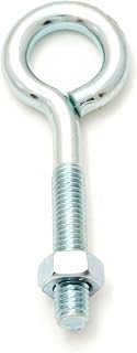 Forney 61252 2-1/8-Inch Thread Length by 4-Inch Overall Length 3/8-Inch Plated Eye Bolt with Nuts