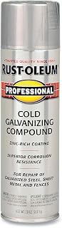 Rust-Oleum Professional Cold Galvanizing Compound Spray Paint | Galvanized Metal Protection, Zinc-Rich Corrosion Resistance, Welded Surfaces & Structural Steel, 20 Oz