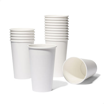 GO 16oz Hot Cups - Set of by TOSSWARE – 16oz, 16 fluid_ounces, Paper, White, Pack of 100