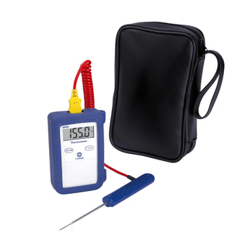 Economy Type-K Thermometer w/Probe and Carrying Case by Comark – Model KM28/P5