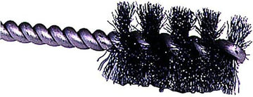 Weiler 21075 5/8" Power Tube Brush, .005" Steel Wire Fill, 1" Brush Length, Made in the USA