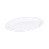 Oval Platter by Elite Global Solutions – 12" x 9", Melamine, White, Pack of 12, Model B129OV-W