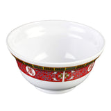 Longevity melamine dinnerware collection 20 oz by Thunder Group – 20.0 ounces, Melamine, White Red Yellow, Model 3201TR