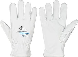Superior Glove Endura Goatskin Leather Work Gloves Arc Flash Cut Resistant Safety Hand Protection
