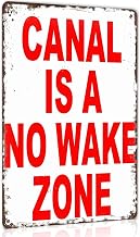 Canal Warning Metal Sign 8x12 Inch for Lakeside Cabin Wall Decor