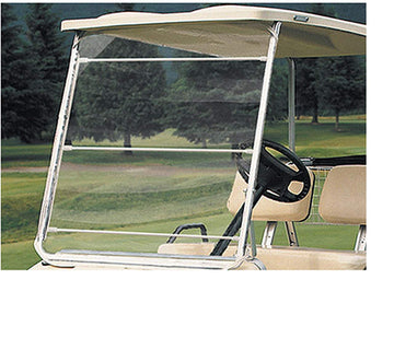 Soft Flexible PVC Universal Golf Cart Windshield by Performance Plus Carts – Model WIN-300
