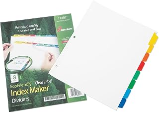AbilityOne NSN6006970 - Index Maker® Dividers - 8 Tab - Multi-Color
