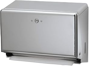 San Jamar T1950XC Mini C-Fold/Multifold Towel Dispenser, Chrome, 11 1/8 x 3 7/8 x 7 7/8