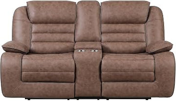 Global Furniture USA U2250 Brown Console Reclining Loveseat
