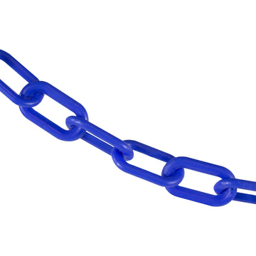 Plastic Barrier Chain by Mr. Chain – 2 IN, Plastic, Blue, Model 50006-500