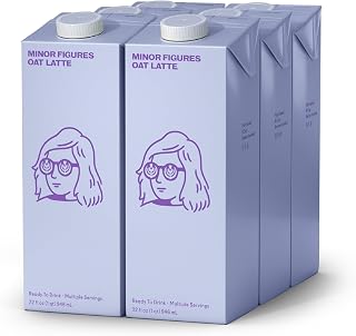 Minor Figures Oat Latte | Classic | Ready to Drink | 32oz (6 Pack) | Barista Standard, Ready to Drink, Vegan, Dairy-Free, Plant-Based, Shelf Stable, Coffee, Non-GMO, Multi-serving
