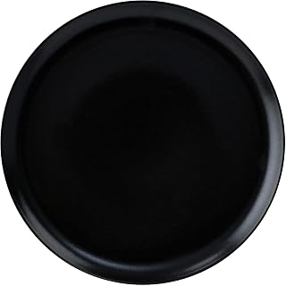 G.E.T. PA1941712812 High-Strength Porcelain Coupe Plate, 11", Black (Set of 12)