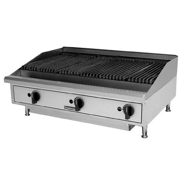 Lava Rock Charbroiler by Toastmaster – Steel, Silver and Black, Model TMLC24