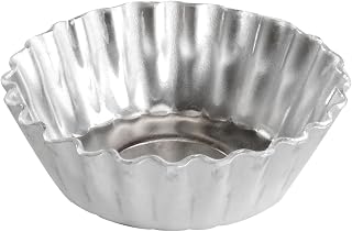Fat Daddio's PMTH-25 Natural Aluminum Mini Tartlet Pan, 2.5 x 0.9 Inch, 20 count