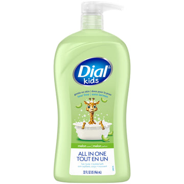 Kids All-in- Body Wash + Hair + Bubble Bath by Dial – 32 Fl Oz (Pack of 1), Orange