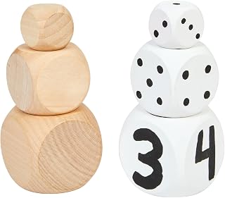 Colorations Decorate Your Own Cubes, Solid Wood Craft Project - Set of 3