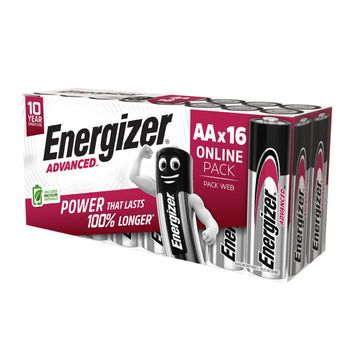 Advanced AA Batteries 1.5 V Alkaline by Energizer – Multicoloured, Model E304271000