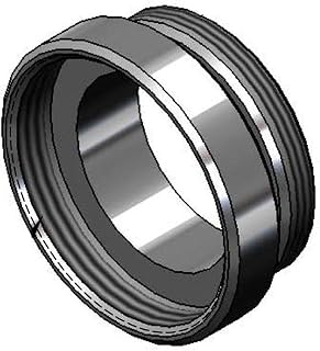 T&S Brass 017649-45 Adapter (Plated), 13/16"-24 UN Female x 55/64"-27 UN Male