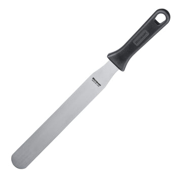 Master Line Spatula 25.5 x 3.5 cm Straight Flexible by Westmark – 25.5 x 3.5 cm, Stainless Steel Plastic, Black/Silver, Model 31232270