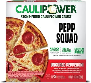 CAULIPOWER Uncured Pepperoni Stone-fired Cauliflower Crust Pizza, 11.3 Oz (Pack of 1)