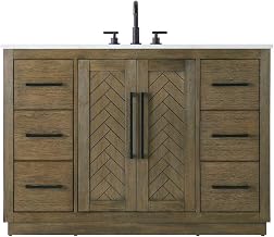 Elegant Kitchen and Bath 48" Single Bathroom Vanity in Hazel Oak