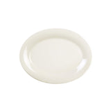 Color ivory melamine dinnerware collection 9.5 x 7.25 inch oval platter by Thunder Group – Large, Melamine, Ivory, Model CR209V