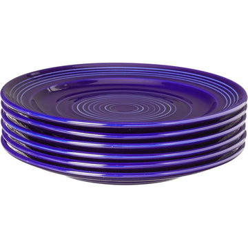 Home Concentrix Dinner Plate by Tuxton – Medium, Ceramic, Blue, Model THCCA104-6B