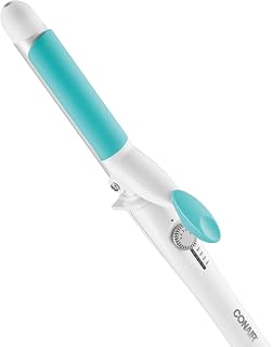 Conair OhSoKind For Fine Hair Curling Iron; 1-inch Curling Iron with Silicone Clip, 1-inch barrel produces classic curls – for use on short, medium, and long hair (Renewed)