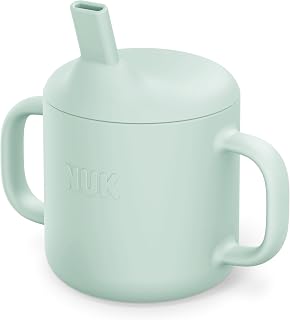 NUK Silicone Baby Straw Cup, Easy to Grip & Drink, Dishwasher-Safe, BPA-Free, Pack of 1