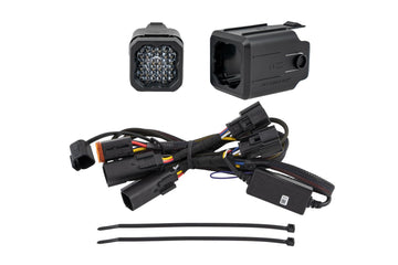 HitchMount Reverse Light Kit compatible with Chevrolet Silverado 1500 2019 by Diode Dynamics – C1R + Brake, Black, Model DD7646