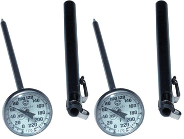 Pocket Dial Food Thermometer (Pack of 2) by Comark – 1 Count, Black, Model T220AK