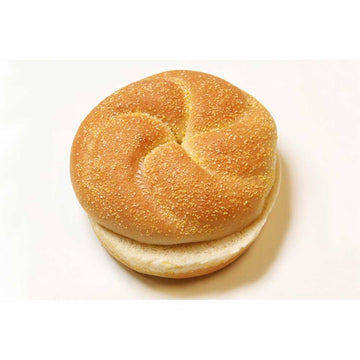 Kaiser Corn Meal Dusted Hamburger Bun by Rotellas – 4 inches, Pack of 96