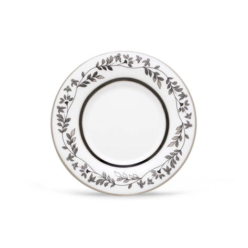 Jonquil 4-3/4-Inch Saucer by Lenox – Small, China, white silver, Model 809151