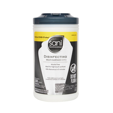 Sani Professional Disinfecting Wipes by PDI – 6 Count (Pack of 1), Bamboo, Model P22884CT
