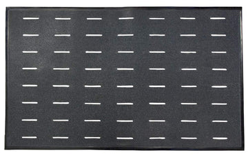 Grip Black Slip Resistant Floor Mat by SR Max – 3' x 5' (Rectangular), Rubber, Black, Model SRMAT