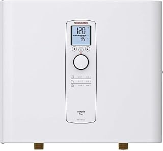 Stiebel Eltron Tempra 24 Plus Electric Tankless Water Heater, 24kW, 240V | Made in Germany; 2x50A breakers/100A draw; Advanced Flow Control; Eco design; Energy+cost savings up to 34% in whole-home use