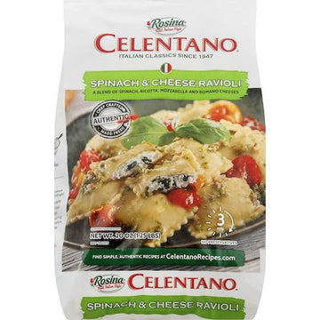 Celentano Spinach and Cheese Ravioli by Rosina Food – 20 Ounce