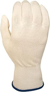 SHOWA FC200 A4 Cut Resistant Gloves, 13-Gauge HPPE Liner for Food Handling, Wood Carving & Carpentry, Breathable Ambidextrous Safety Work Gloves, White, Large, 12-Pack