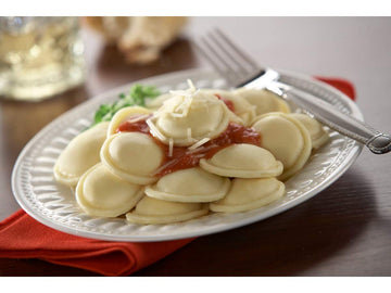 Pre Cooked Mini Rounds Cheese Ravioli Pasta by Rosina Food – Pack of 18