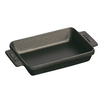 Mini Dish Rectangular 15 x 11 cm by STAUB – 18cm, 250 milliliters, Metal, black, Model 40509-548-0