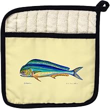Betsy Drake PT010Y Dolphin Pot Holder