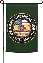 US Chemical Corps Vietnam Service Combat Veteran Double Sided Flag Outdoor Indoor Lightweight Garden Decor46