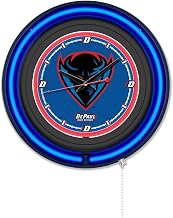 Holland Bar Stool Clk15BKDePaul NCAA 15 in. Dia. DePaul University Double Neon Wall Clock Black