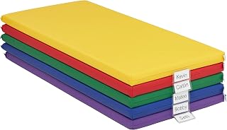ECR4Kids SoftZone Rainbow Rest Mat, 2in, Sleeping Pad, Assorted, 5-Piece