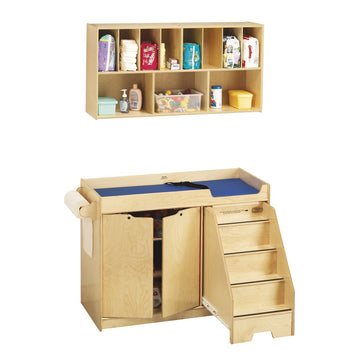 Changing Table with Stairs Combo by Jonti-Craft – Birch, Pack of 2, Model 5143JC