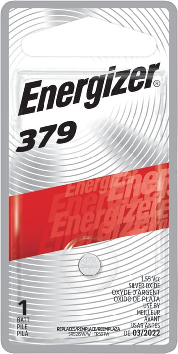 379 (SR521SW) Silver Oxide Battery (Pack of 5) by Energizer – Commercial Grade
