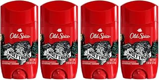 Old Spice Wild Collection Wolfthorn Scent Men's Invisible Solid Antiperspirant Deodorant 2.6 Ounce (Pack of 4)