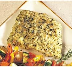 Fishery Summer Herb Crusted Lemon and Roasted Garlic Cod, 10 Pound -- 1 each.