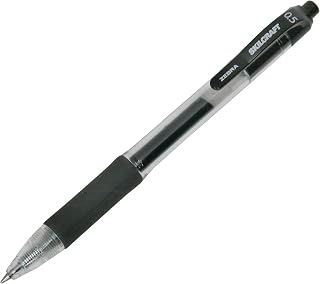 AbilityOne 7520016471706 - SKILCRAFT®/Zebra® Retractable Gel Pen - Fine Point - Black Ink - 12 units