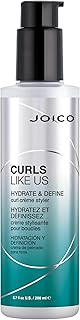 Joico Curls Like Us Hydrate & Define Curl Crème Styler | For Curly Hair | Reduce Frizz & Breakage | Define Textures | Thermal Protection | With Moringa Seed & Algae Oil